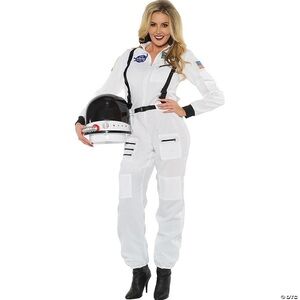 Women's White Astronaut Jumpsuit